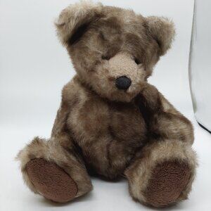 Bombay Danny Teddy Bear Faux Mink Brown Plush Stuffed Animal 11 Inch